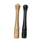 Salt and pepper mills " stoha design " germany, xxl, beech, 1980s