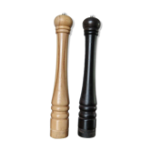 Salt and pepper mills " stoha design " germany, xxl, beech, 1980s