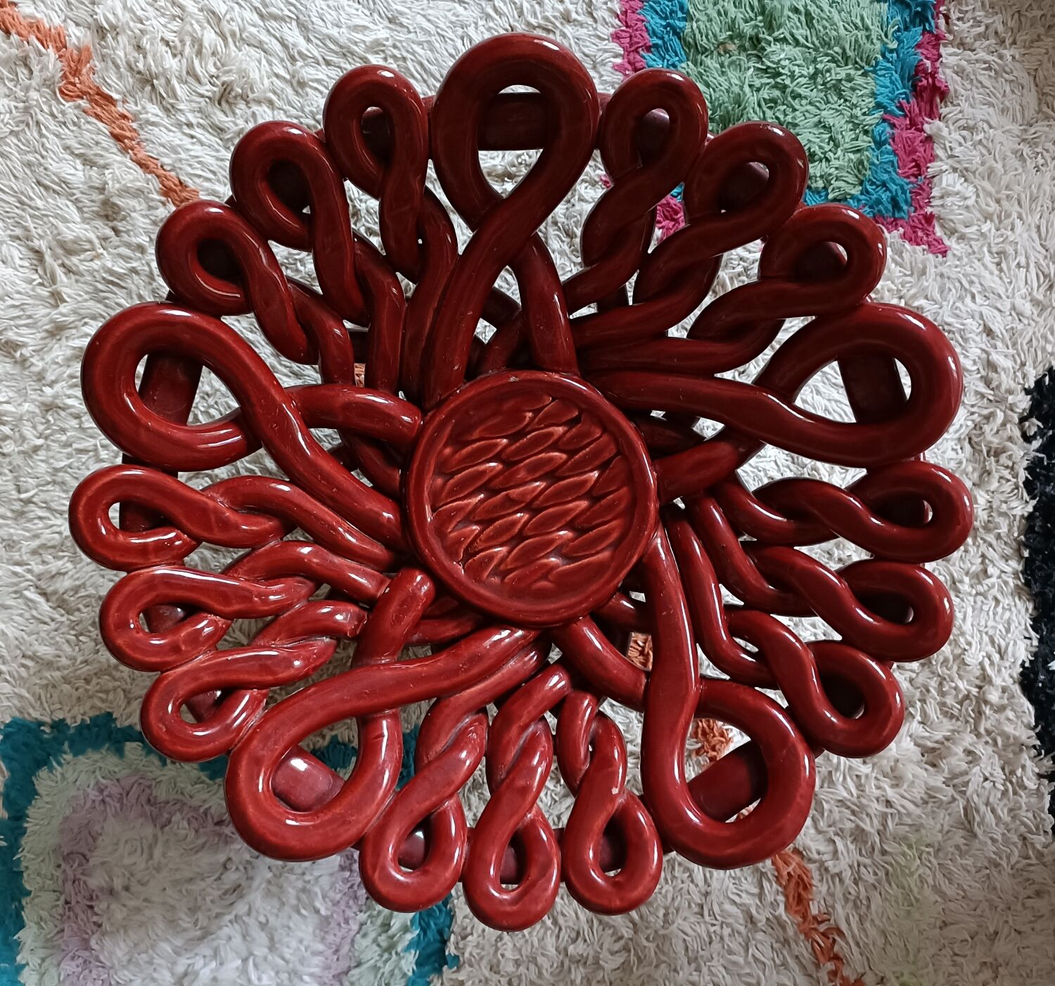 Braided Vallauris fruit basket