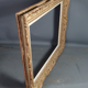 Montparnasse frame with keys carved ceruse wood 62x53 cm, foliage 46x38 cm SB
