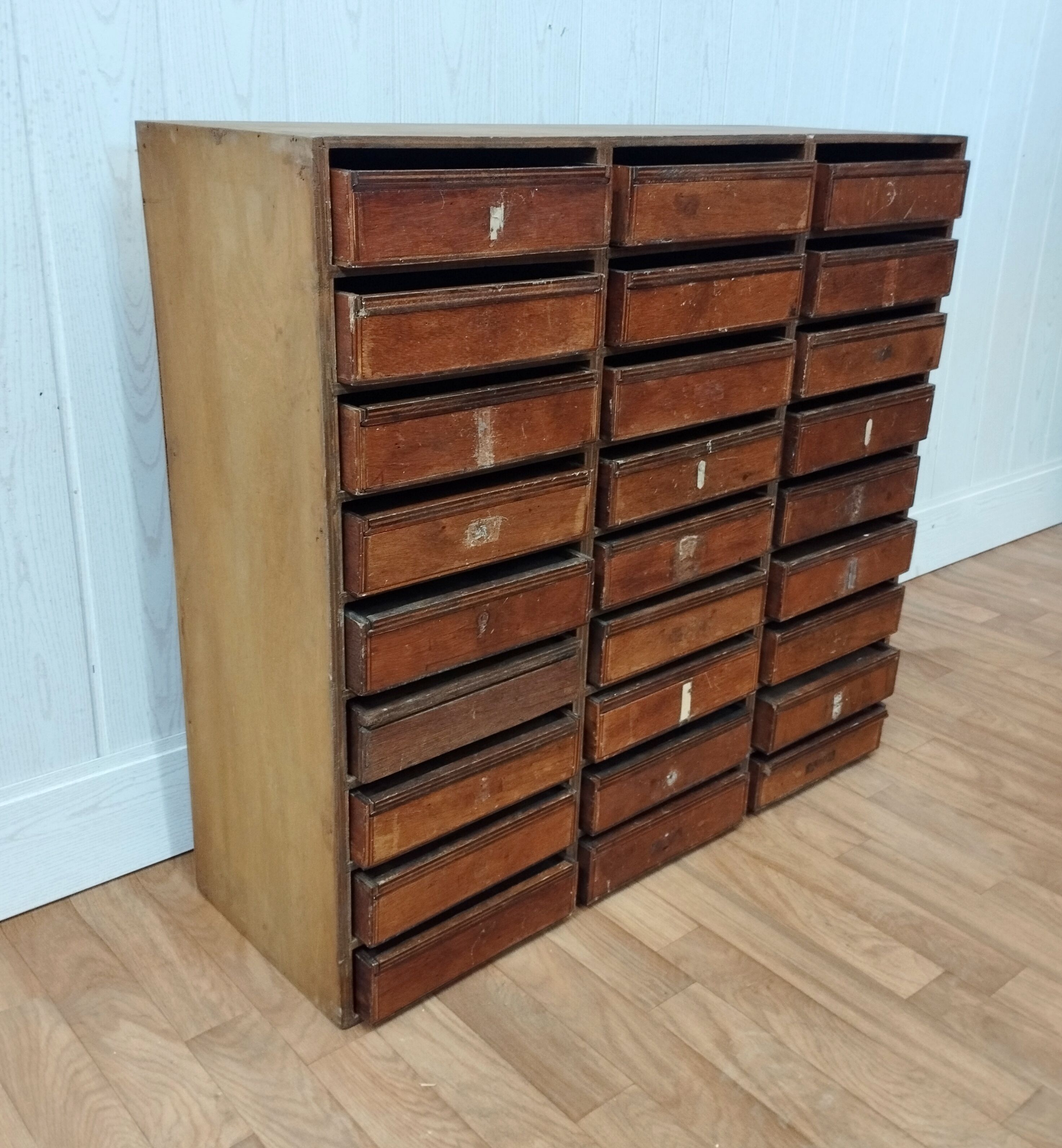 Old wooden craft furniture 27 drawers