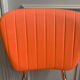 Duo of chair and stool 1970 orange and chromes