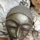 African tribal ashanti brass mask