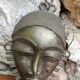 African tribal ashanti brass mask