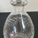 Carafe en verre ciselé