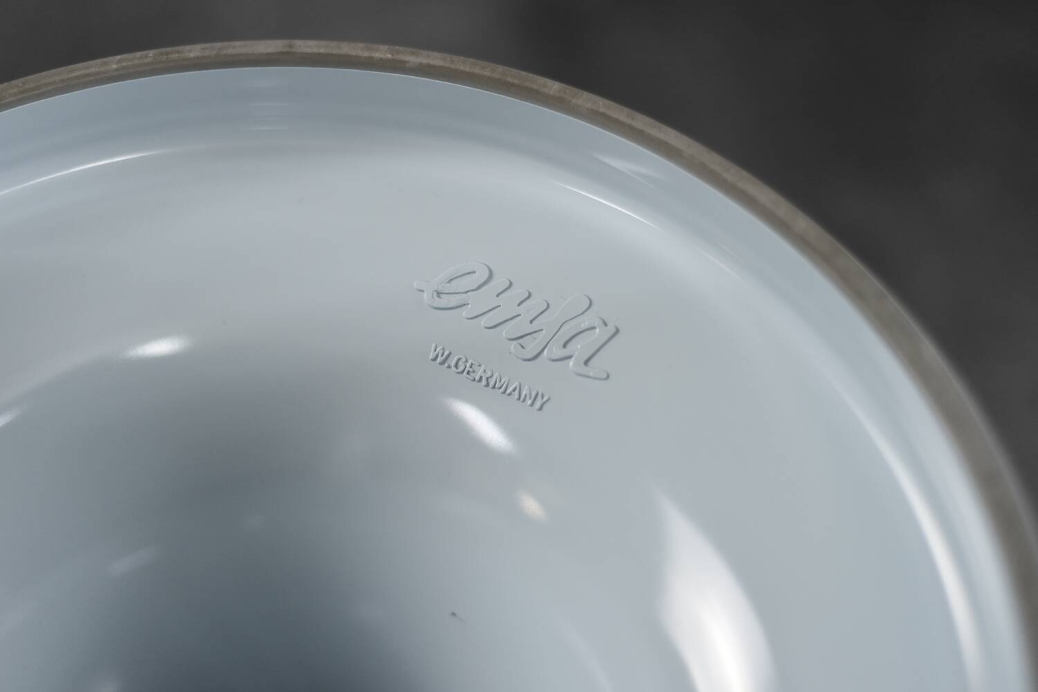 Vintage plastic stool from the space age, made by Emsa, West Germany, 1960s.