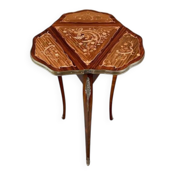 Small Folding Table in Mahogany, Napoléon III period – 2nd half of the 19th century