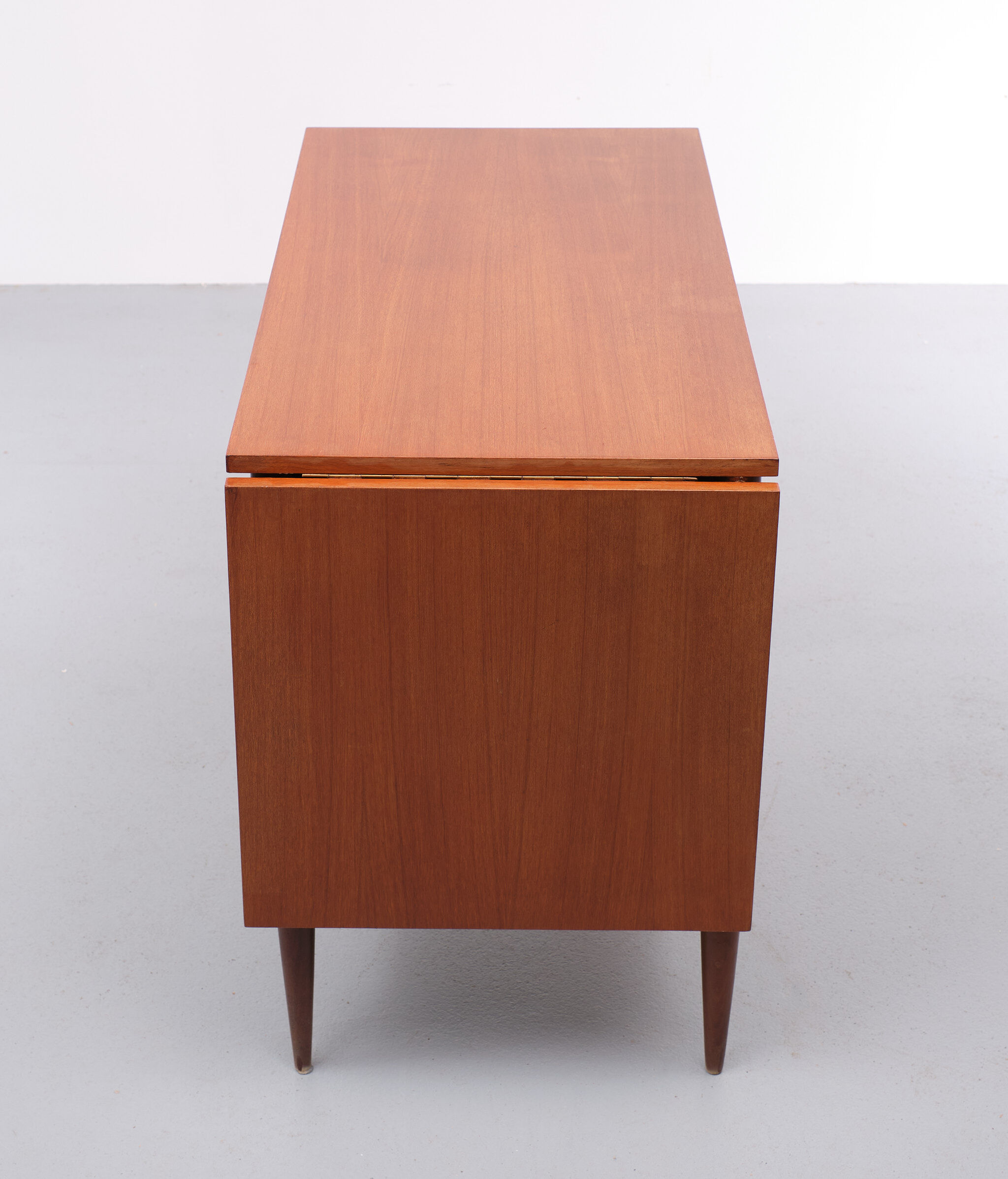 Danish teak drop leaf writing desk by arne vodder, 1960s