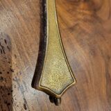 Brass hand mirror with magnifying back