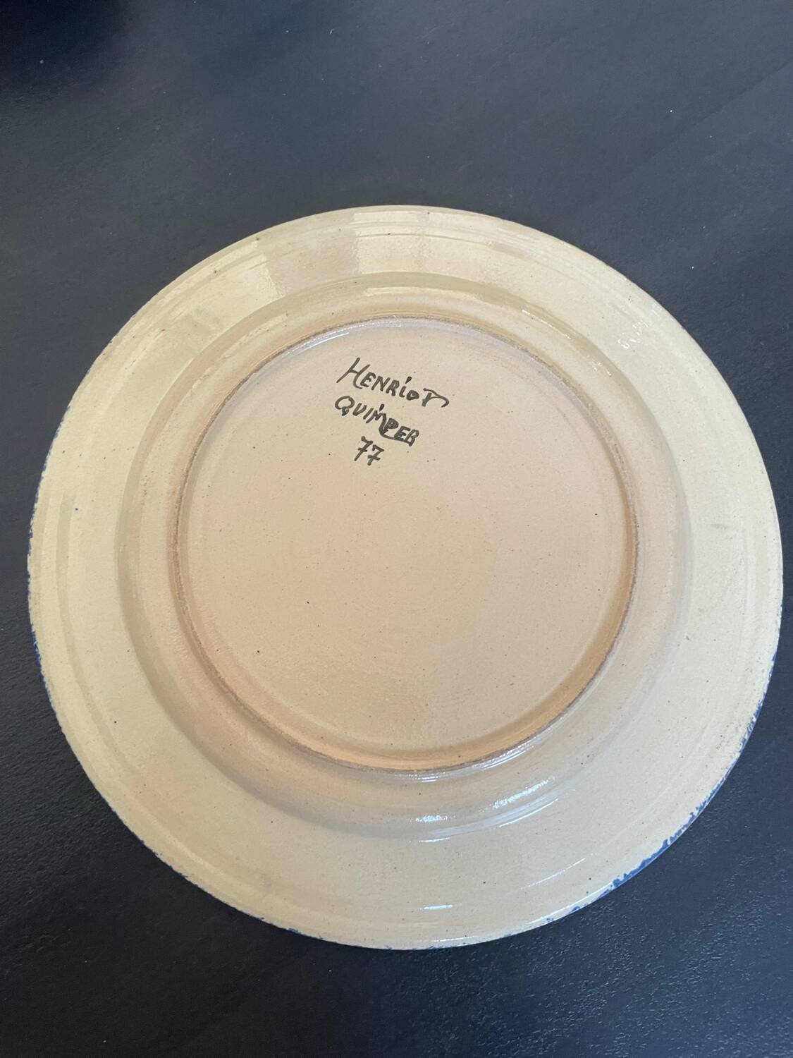 2 Quimper earthenware plates