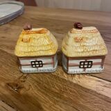 Vintage cottage salt and pepper shaker