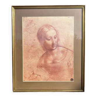 Reproduction esquisse de la Madonne de Léonard de Vinci
