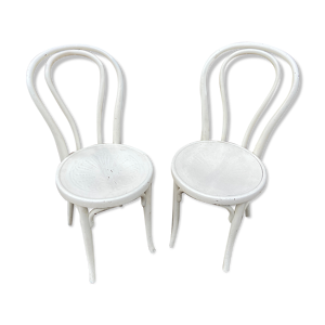 paire de chaises Viennoise JJ Kohn 1900 café Parisien bistrot