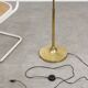 Mid-Century Arched Floor Lamp in Brass