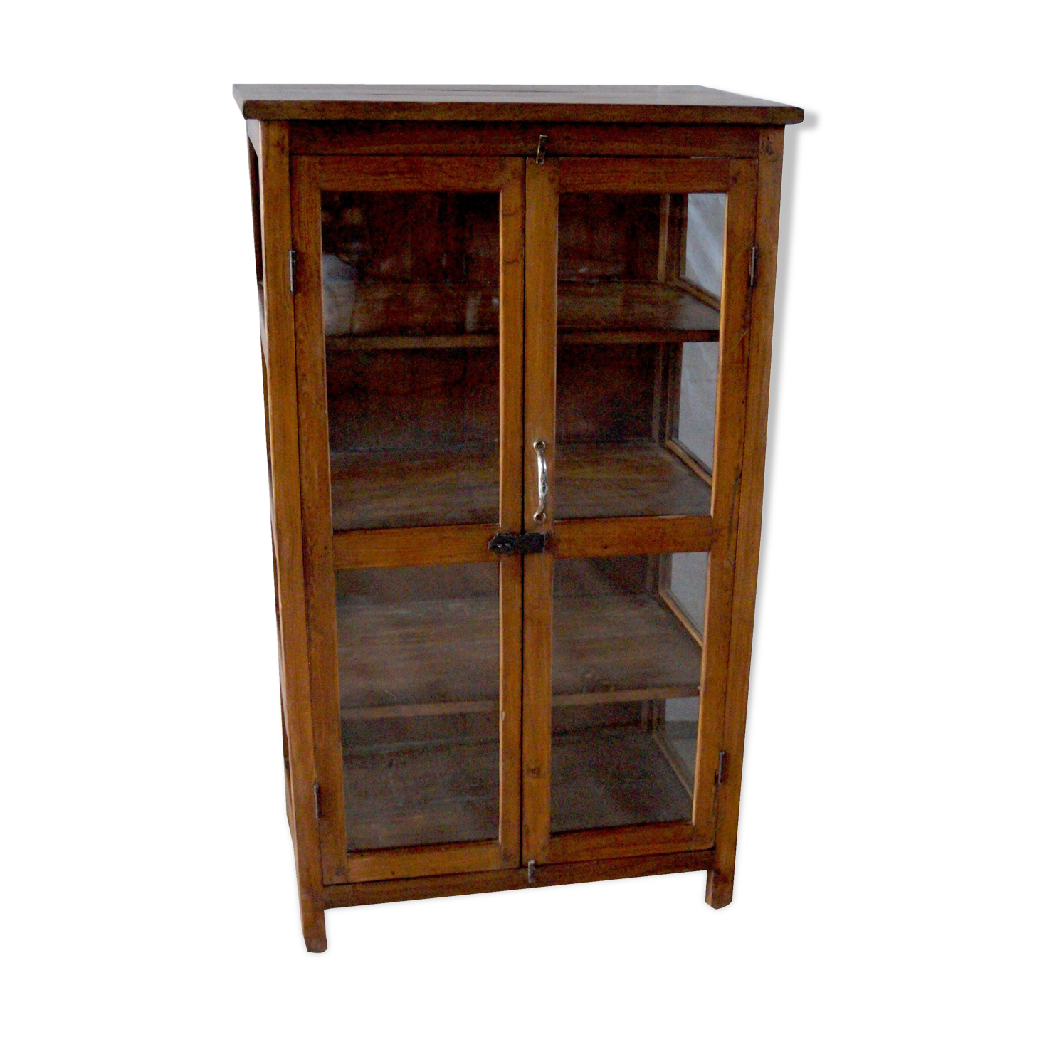 Tek window cabinet / four interior compartments / twelve glass panels