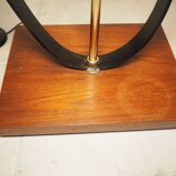 Scandinavian floor lamp in teak and metal from the 1960s-1970s
