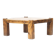 Table basse brutale vintage du milieu du siècle en chêne