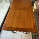Large table with wrought iron legs