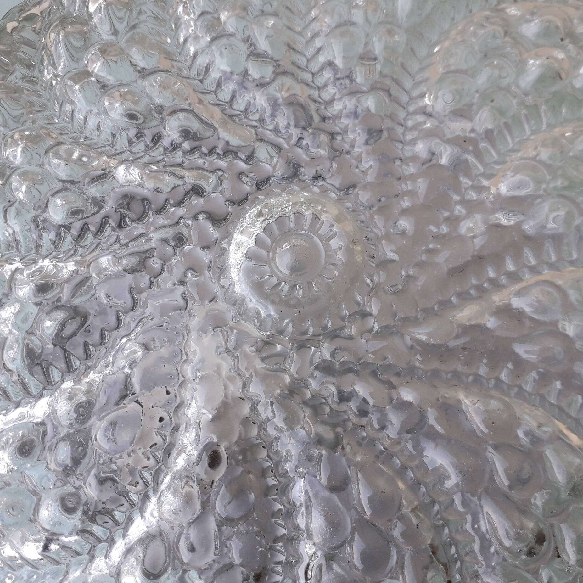 Plafonnier ou applique en verre