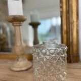 Set of 4 modern pendant lights with antique globes