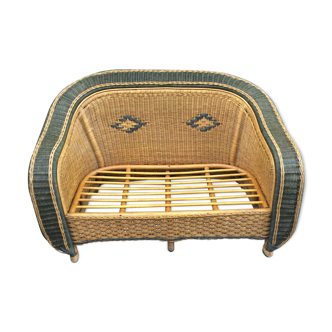 Rattan bench