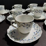 Limoges Giraud porcelain cups set of ten