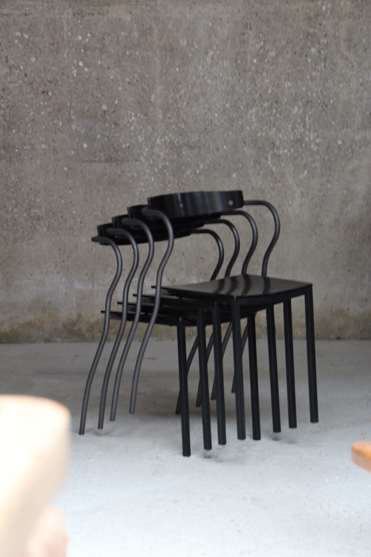 Suite de  4 chaises "Rio" par Pascal Mourgue pour Artelano