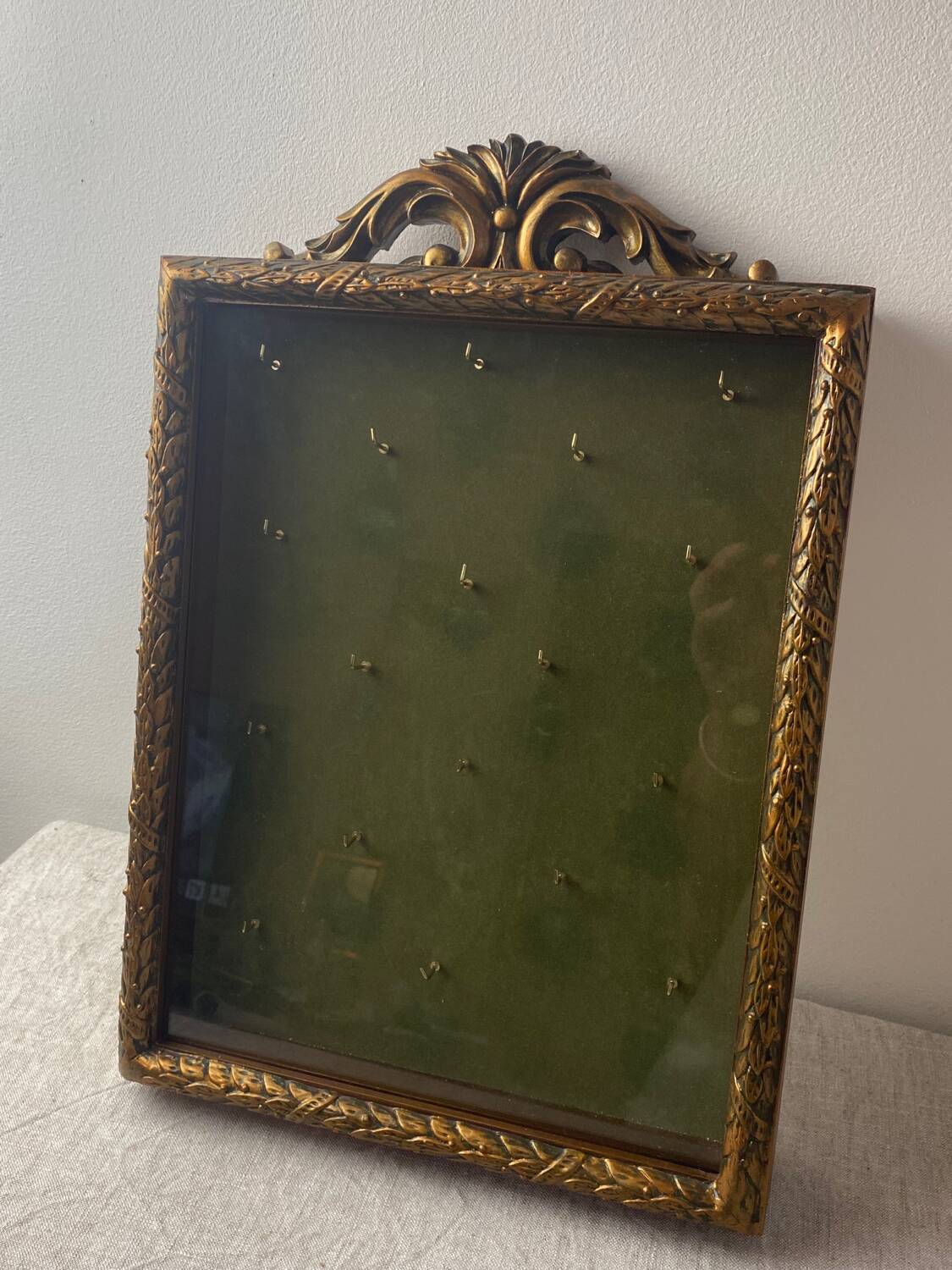 Wooden and glass wall display case