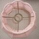 Braided pink cotton lampshade