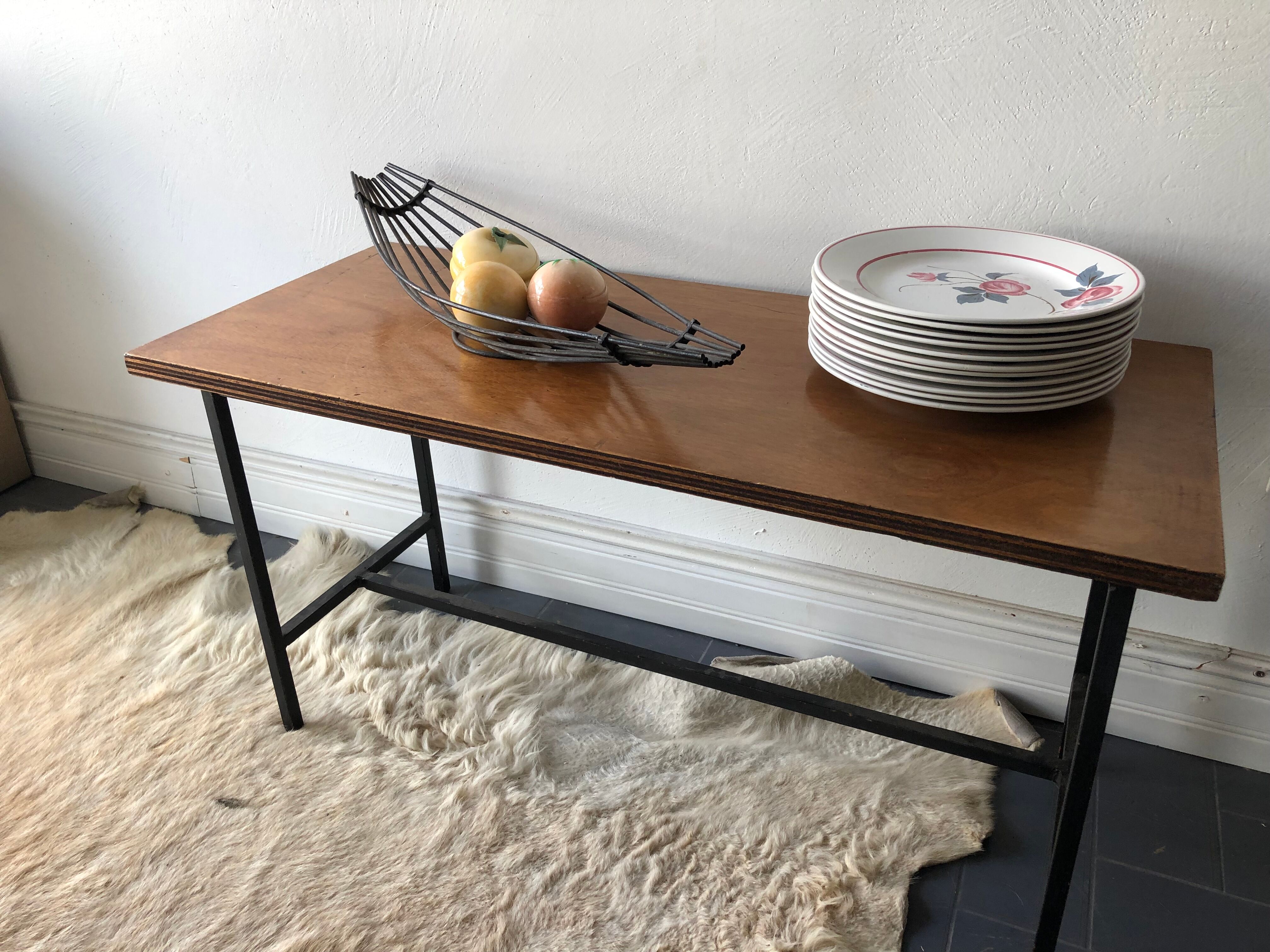 Vintage metal fruit basket