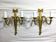 Pair of sconces Bronze 2 lights Louis XVI style