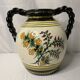 Quimper henriot, pot-bellied vase with twisted handles 1959