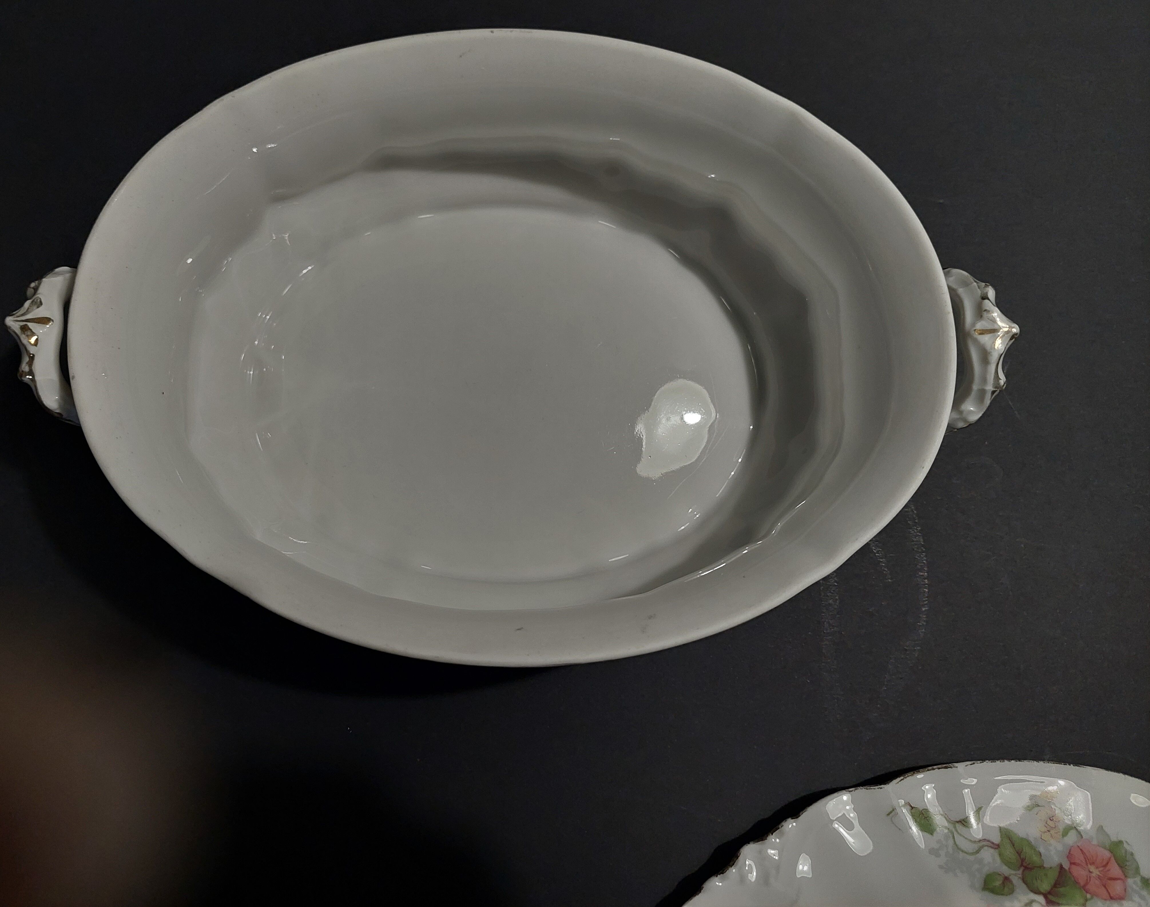 Vegetable soup tureen porcelain Limoges early twentieth century
