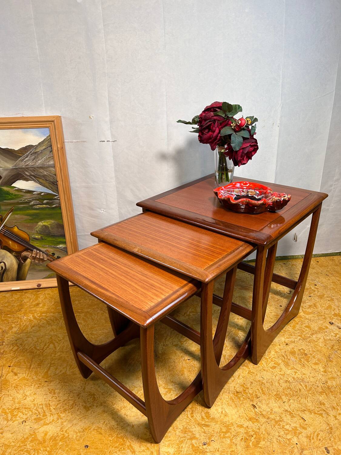 Mid-Century Retro Vintage Teak Nest of Tables by G Plan 1960