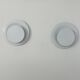Pair of vintage wall lights, white lacquered metal, Sweden, 1970.