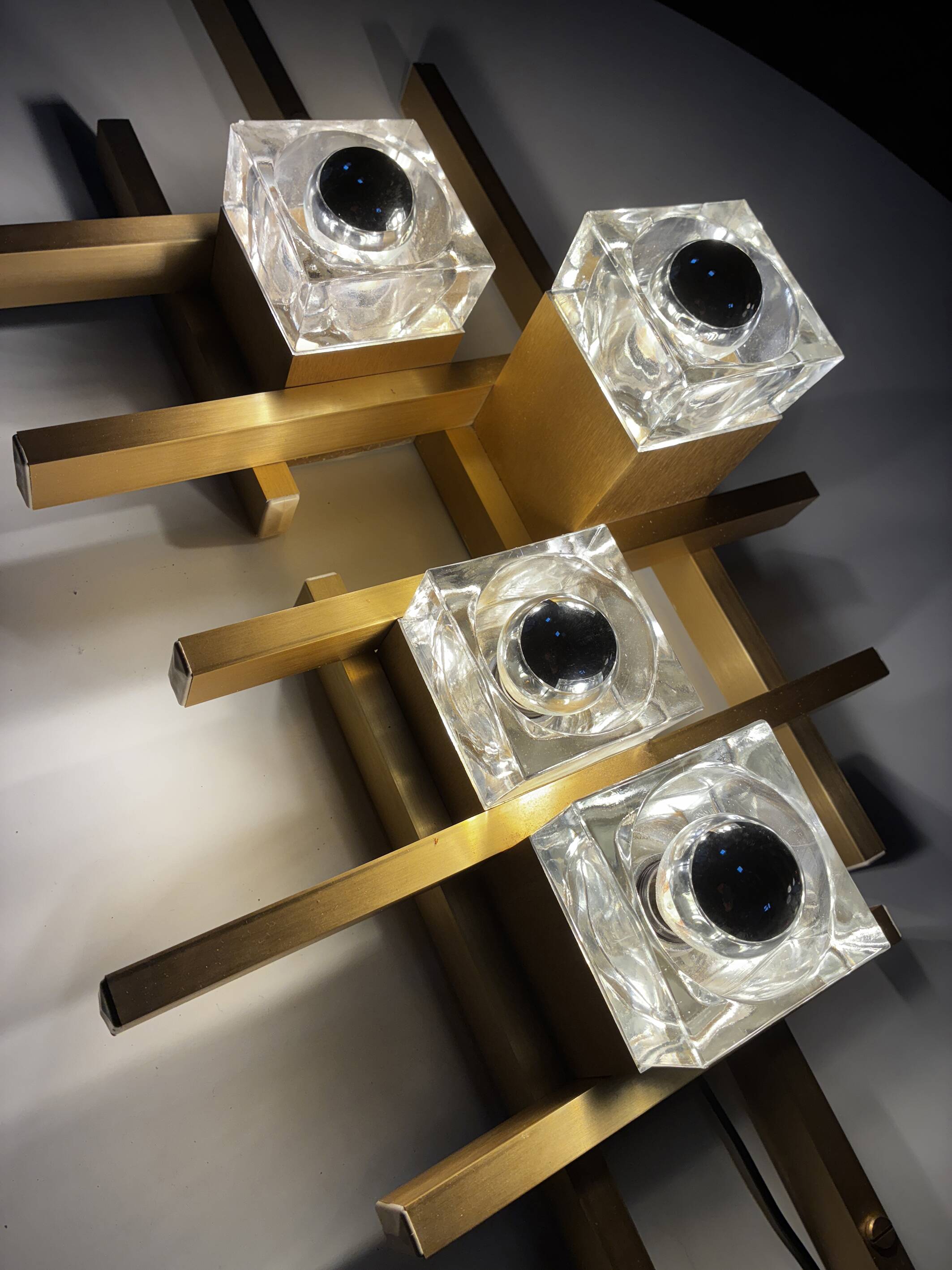Vintage Wall Lamp • Gaetano Sciolari • Murano • Space Age • 1970