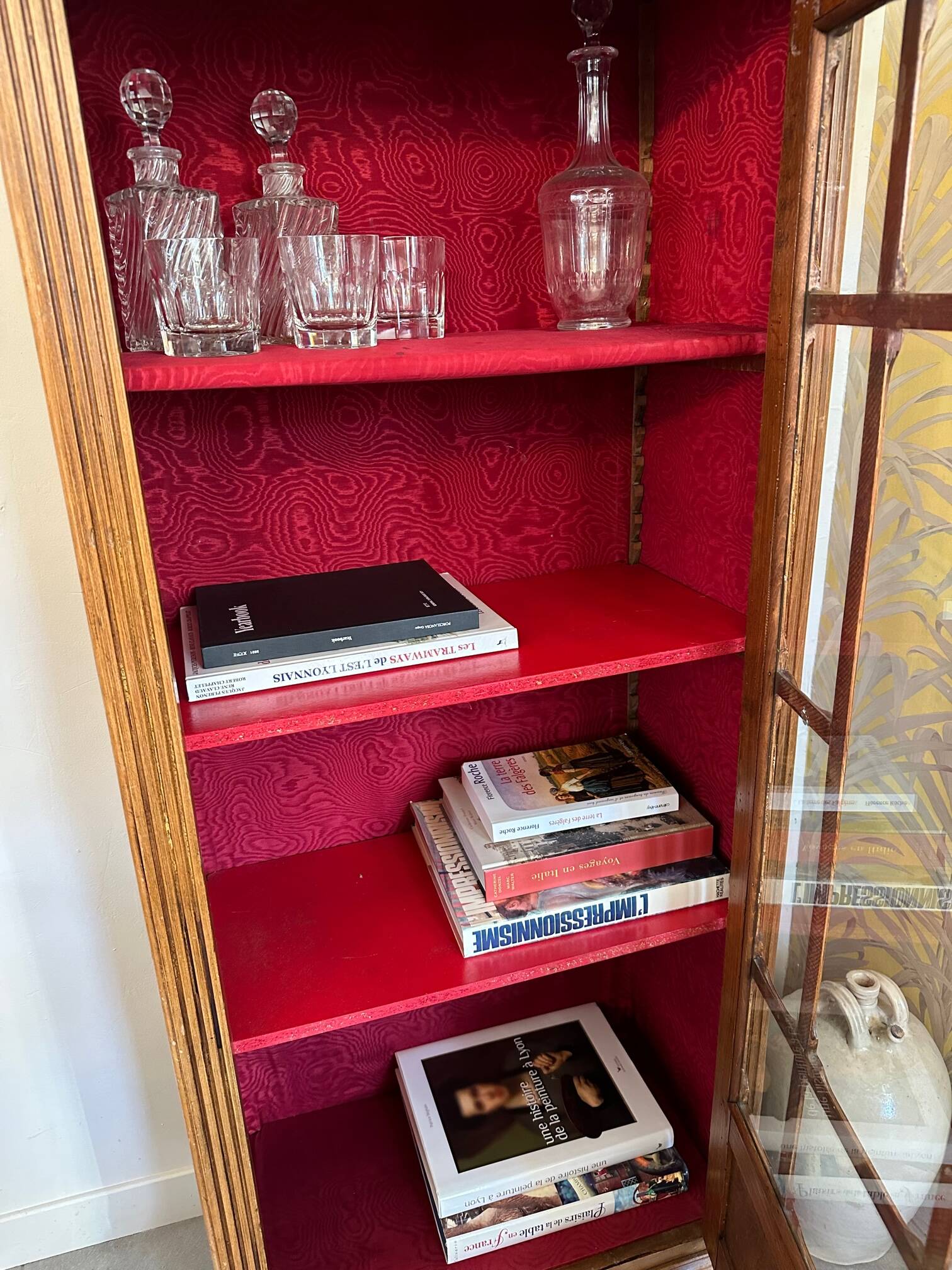 Small walnut display case