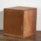 Small Japanese desk chest in oak and red pine, mid-Showa period, circa 1945–1970.