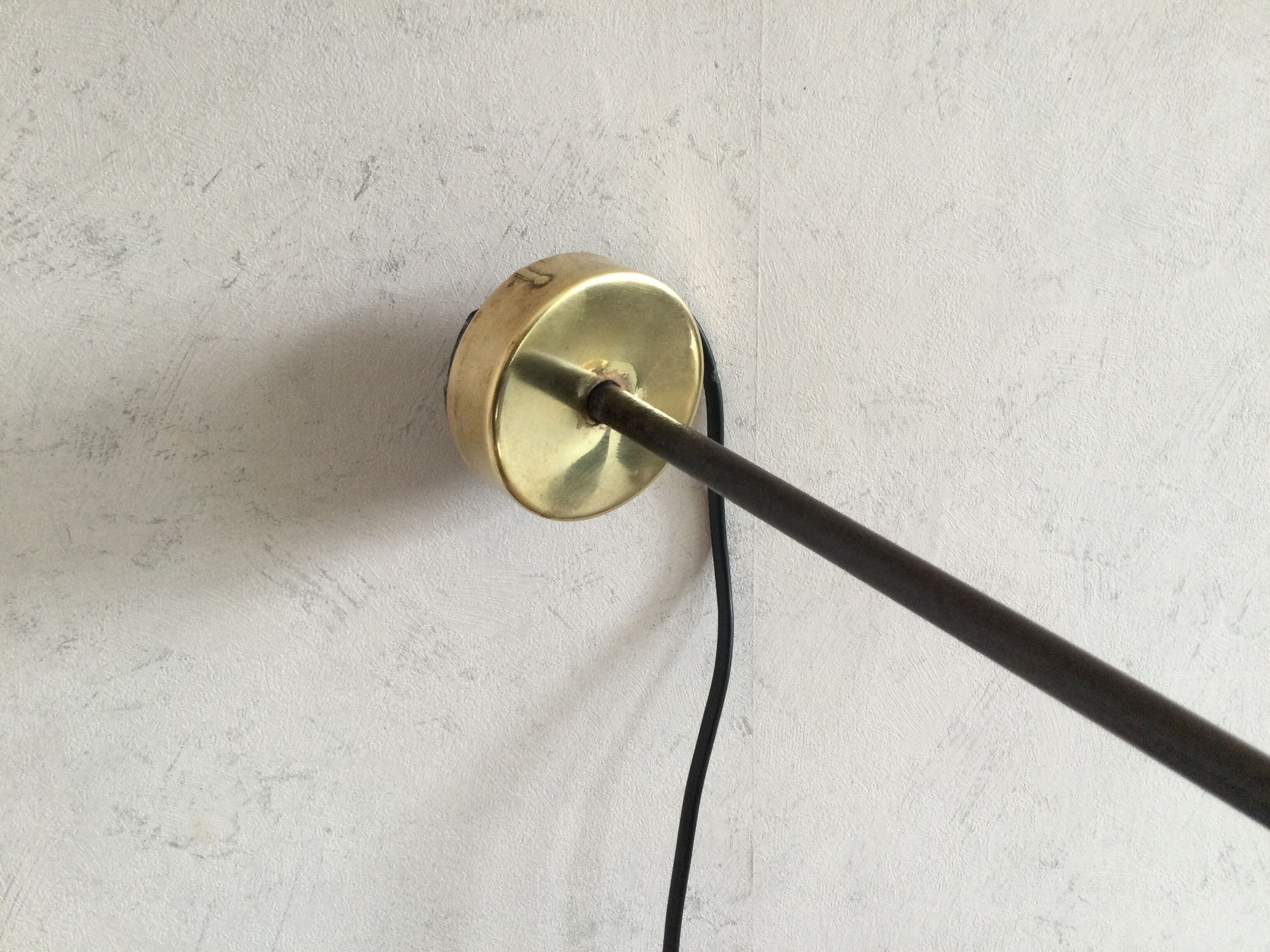 Brass pipe wall light circa 1950/60