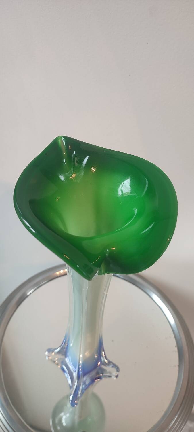 "Clothed" Soliflore Vase Italian Blown Glass.