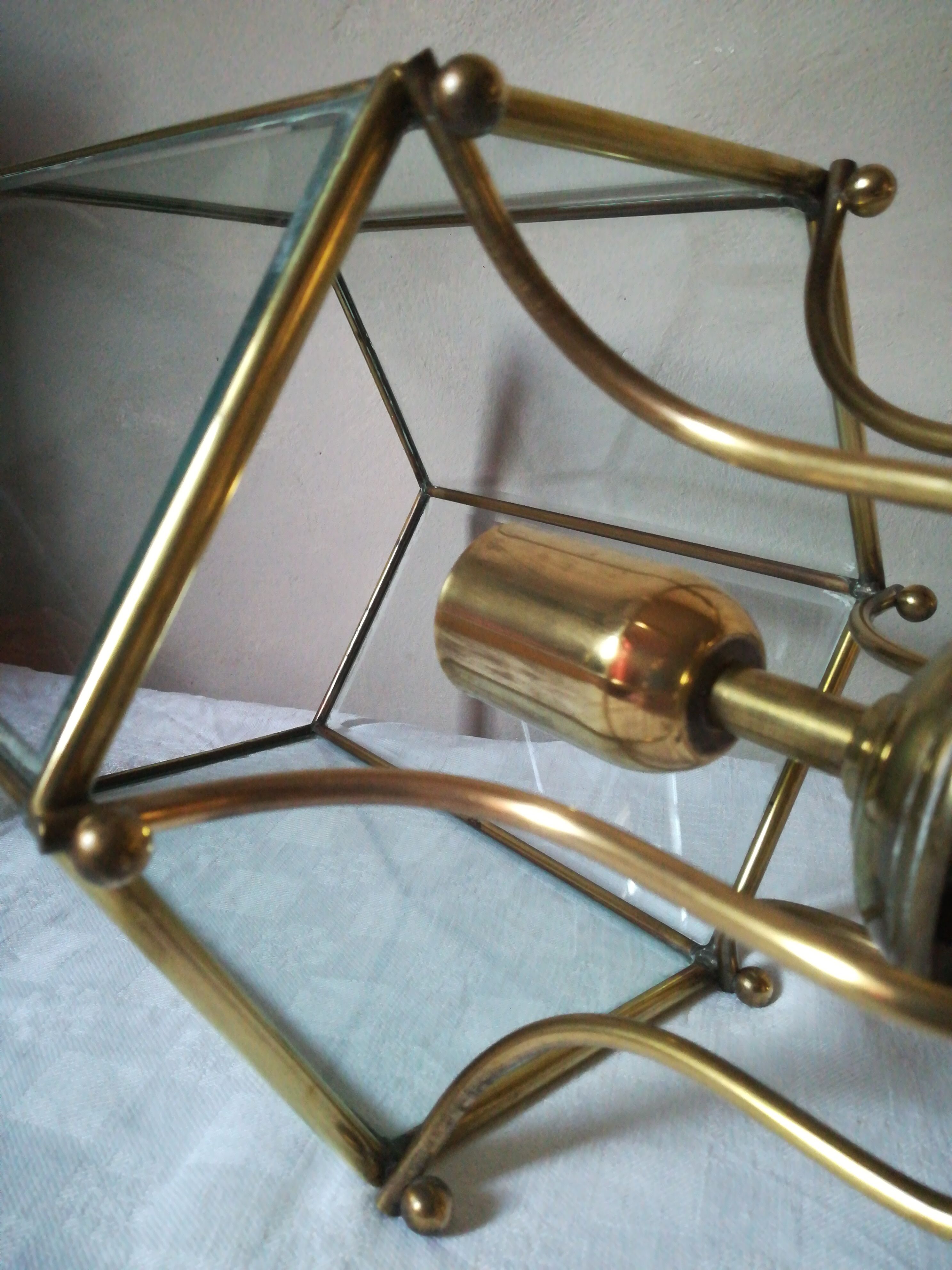 Suspension a facettes en laiton