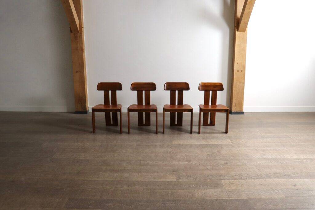 Mario Marenco Sapporo dining chairs Mobil Girgi Italy 1970s