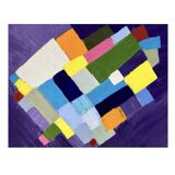 Tableau Violet Huile au couteau