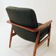 Modern living room chair deep olive green wool by M.Zielinski