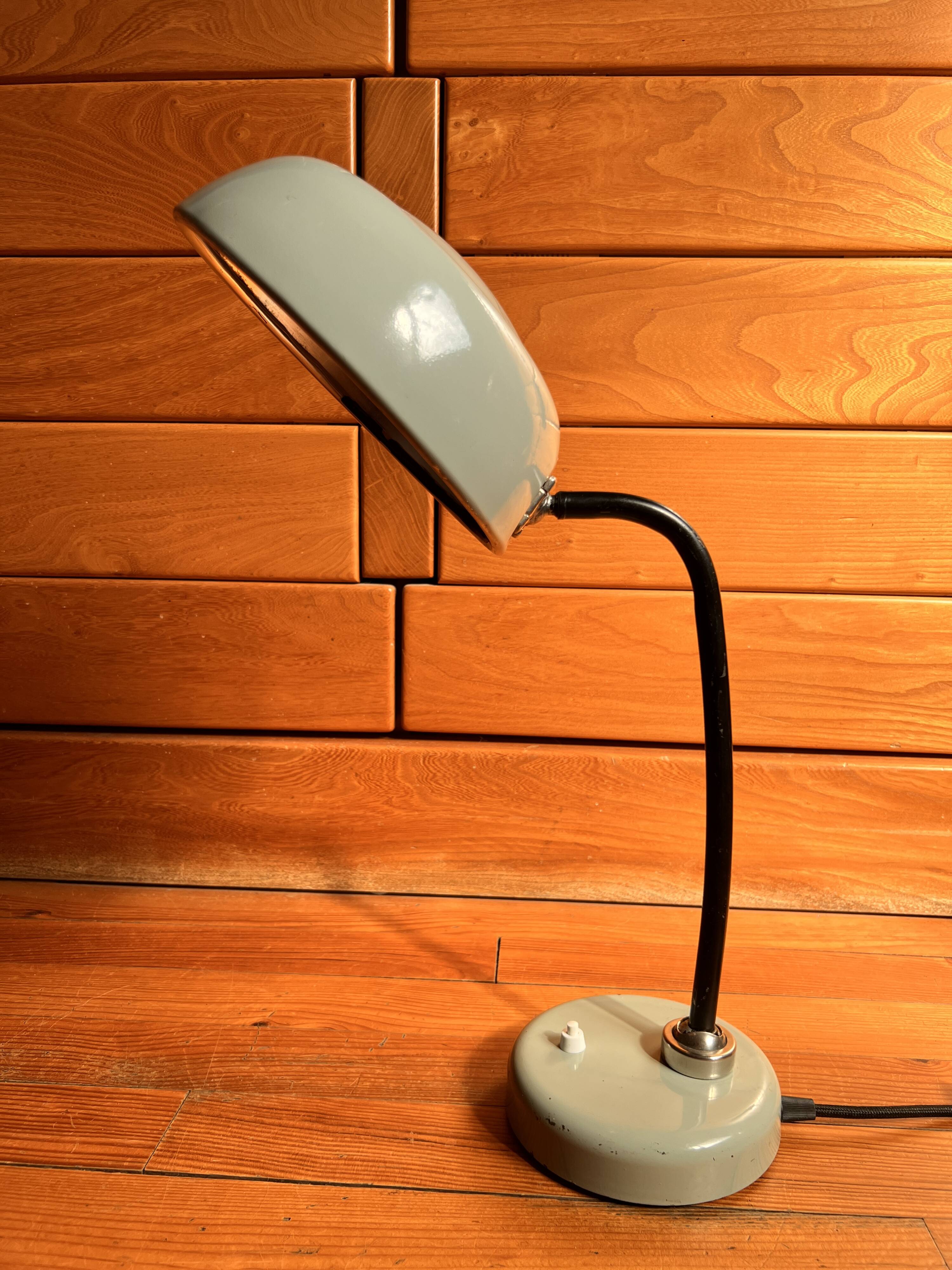 1950s desk lamp, industrial style