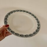 Compotier - footed plate in ironstone model Iberia from Saint Amand