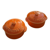 Le Creuset salt and pepper shakers