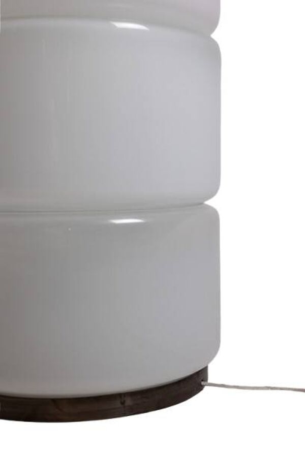 Carlo Nason. Lampadaire LT316 en verre opalescent blanc de Murano