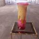 LARGE BIOT BLOWN GLASS VASE, SABA FRERES