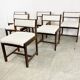 Wenge wooden dining chairs by Spectrum, 1970s